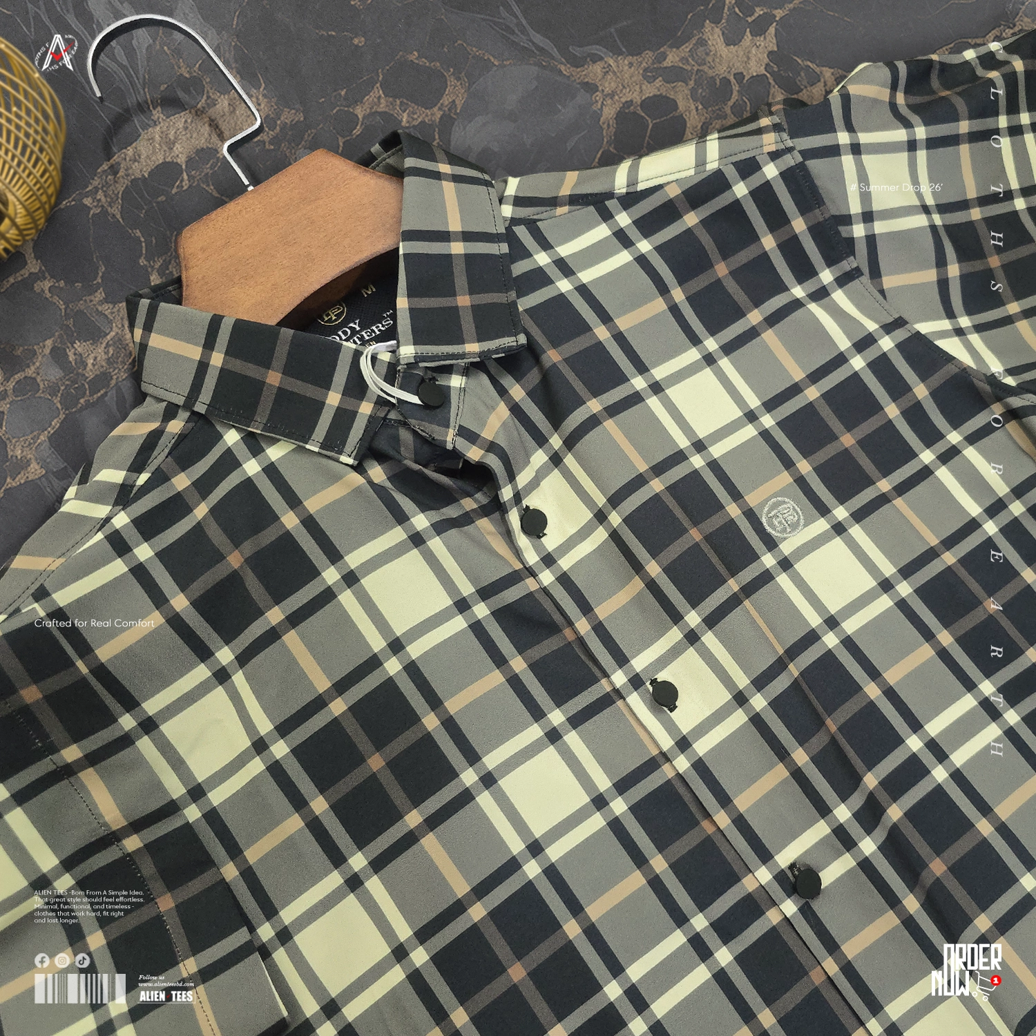 4H07 Veridian Dusk - Plaid Half Shirt